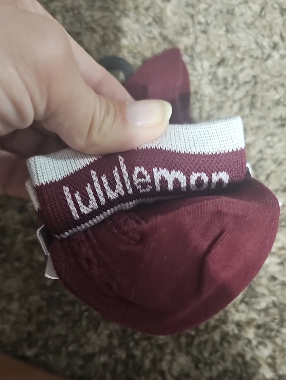 Lululemon Cable-Knit Socks, Quarter Length,1 Pair Sz Medium! Nwts! BBAY/CABA